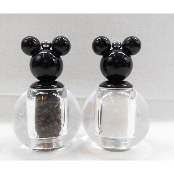 Disney Mickey Mouse Icon Clear Acrylic Salt & Pepper Grinders - Picture 2 of 3